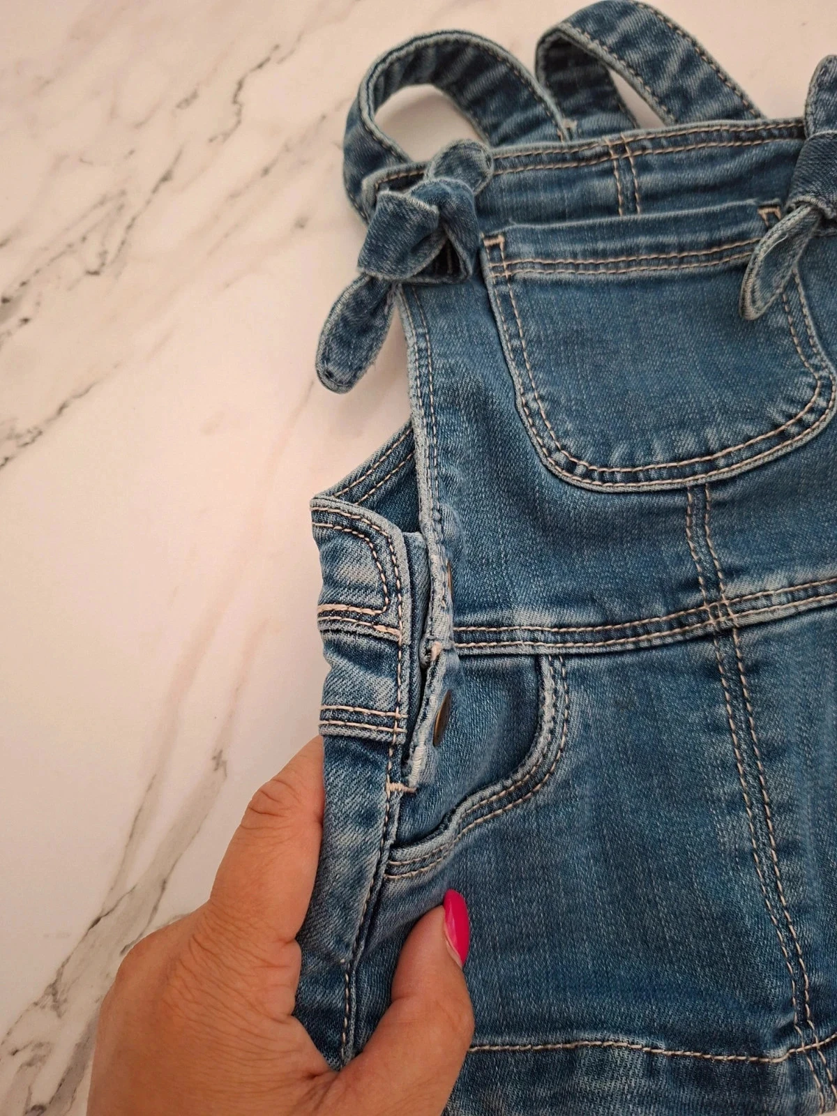 Robe salopette en jean - 3 mois 59cm - Tape à l'œil – photo 2